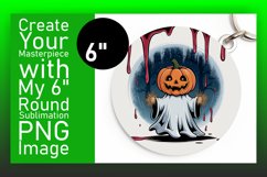 Whimsical Round Design Car Coaster Template , Halloween Product Image 1