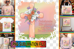 RADIANT TOTE BAG Designs PNG, Cross Product Image 1