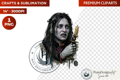Gothic Halloween Harvest Character PNG Clipart sublimation Product Image 1