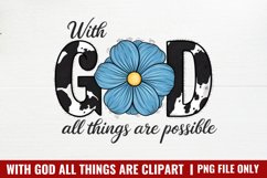 With God All Things Are Possible PNG Product Image 1