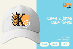 Bloom &amp; Bison Boho Floral Monogram Product Image 1