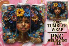 Melanin Beauty 20oz Sublimation Wrap Product Image 1