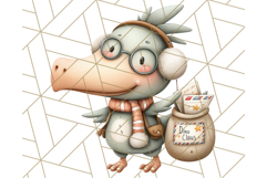 Christmas Dinosaur Party Png, Dino Clipart PNG Product Image 5