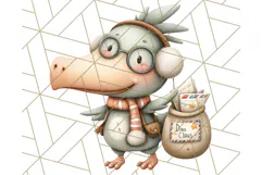 Christmas Dinosaur Party Png, Dino Clipart PNG Product Image 5