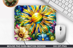 Mouse Pad Sublimation, Summer Mouse Pad PNG Design Product Image 1