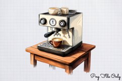 Coffee Shop Girls Clipart PNG Product Image 1