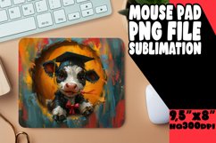 Adorable Cow Pattern Mouse Pad PNG Product Image 1
