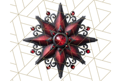 Gothic Christmas Clipart Dark Holiday PNG, Dark Christmas Product Image 5