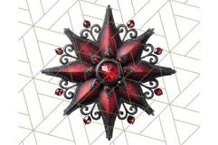 Gothic Christmas Clipart Dark Holiday PNG, Dark Christmas Product Image 5