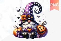 Halloween Gnome Sublimation - Clipart PNG Design Product Image 1