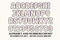 Back to School Alphabet png, letters doodle, school clipart Product Image 2