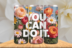 Positive Affirmations 20oz Tumbler wrap Inspirational Quotes Product Image 1
