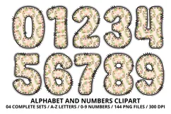 Garden Nature Beauty Alphabet PNG Letters & Numbers 300DPI Product Image 5