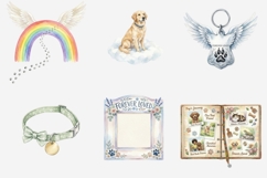 Pet Memorial Rainbow Bridge Clipart Bundle | 70 PNG Files Product Image 6