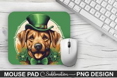 St. Patrick&#039;s Day DOG Sublimation Mouse Pad Design Product Image 1