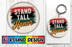 Cheerful Circle Keychains Design PNG, Juneteenth Product Image 1