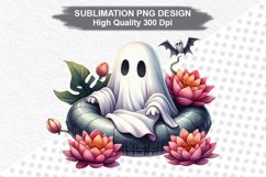 Halloween Ghost - Halloween clipart Sublimation PNG Design Product Image 1