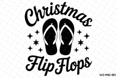 Christmas Flip Flops Svg | Christmas Svg | Svg Cut Files Product Image 1