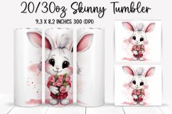 Valentine's Day Skinny Tumbler - Sublimation Tumbler Design Product Image 1