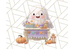 Halloween Neighborhood Clipart PNG for Trick or Treat Product Image 5