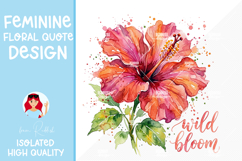 Feminine Floral Design Watercolor Flower Illustration Product Image 1
