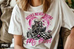 Books Never Broke My Heart - Valentine's Day Sublimation Product Image 1