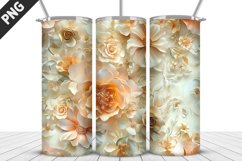 Flowers Tumbler Wrap | Sublimation Design | Tumbler PNG Product Image 1