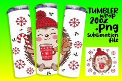 Inspired 20oz Tumbler Wrap Template , Christmas Product Image 1