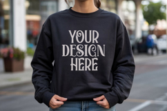 Black Gildan 18000 Sweatshirt Model Mockups Product Image 1