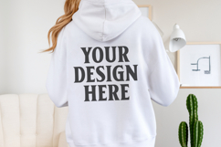 Ash Gildan 18500 Hoodie Mockup, Unisex Sweatshirt Mockup Product Image 1