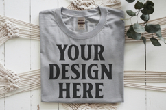 Ash Gildan 5000 Flat Lay Tshirt Mockup, G5000 mockup, trandy Product Image 1