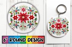 3D Embroidery Holiday Ornament Sublimation Product Image 1