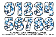 Watercolor Soccer Alphabert Numbers PNG Clipart 300DPI Product Image 6