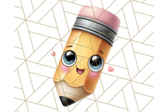 Simple School Supplies Clipart, Cute Classroom PNG Product Image 5