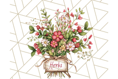 Cottagecore Apothecary PNG Clipart, Rustic Potions &amp; Herbs Product Image 5