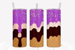 Magenta Vanilla 20oz Skinny Tumbler Sublimation Product Image 1