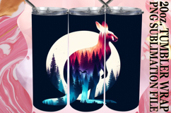 Unique horizons 20oz tumbler wrap, Animals Art Product Image 1
