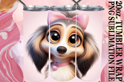 Gentle smiles 20oz tumbler wrap, 3D Dog Product Image 1