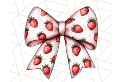 Watercolor Summer Bow Clipart PNG, Coquette Bright Bow Png Product Image 5