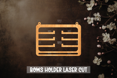 Bow holder laser cut - Wooden Nursery Decor Laser Product Image 1