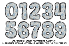 Coquette Shabby Chic Alphabet PNG Letters &amp; Numbers 300DPI Product Image 5