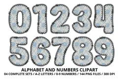 Coquette Shabby Chic Alphabet PNG Letters & Numbers 300DPI Product Image 5