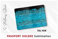 Oil Drum pattern - Passport Holder sublimation. Product Image 2