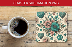 square coaster - roses Product Image 1