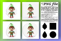 Charming Teardrop Chibi 3D - Square Sublimation Prints Product Image 1