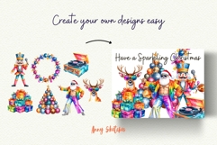 Disco Christmas Watercolor Clipart Groovy Christmas Product Image 8