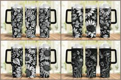 40oz Tumbler laser svg engraved wrap Product Image 23
