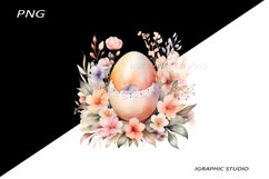 Easter Clipart, Easter Egg Clipart, Easter Bunny Png Product Image 1