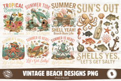 Vintage Beach Designs Png Product Image 1