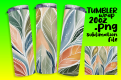 Trendy 20oz Tumbler Wrap File , Flowers Product Image 1